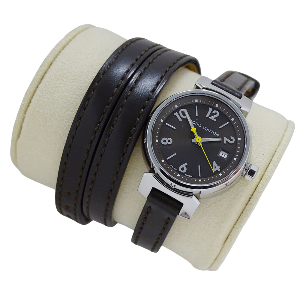 Louis Vuitton LOUIS VUITTON Women's Watch, Tambour Triple Coiled Date, Quartz...